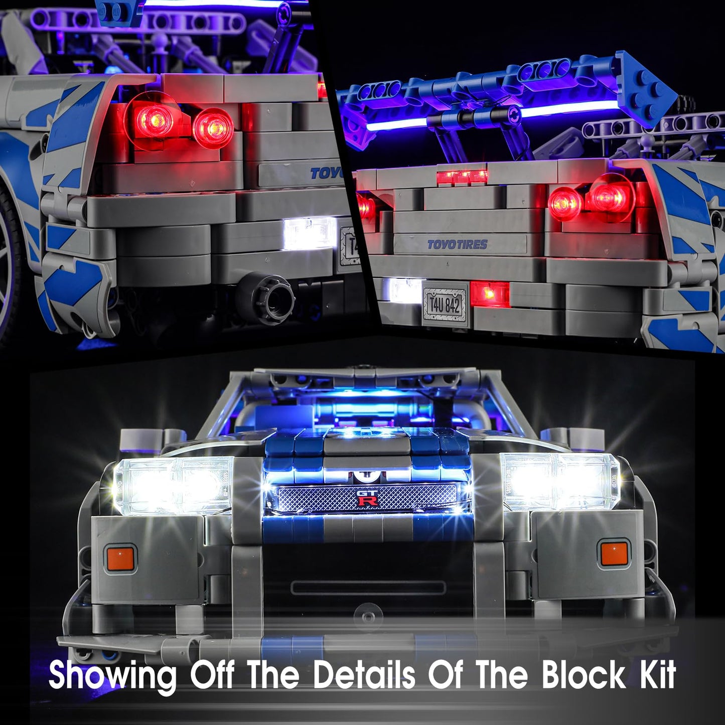 Tusedna LED Light Kit for LEGO 42210 Nissan Skyline GT-R (R34)