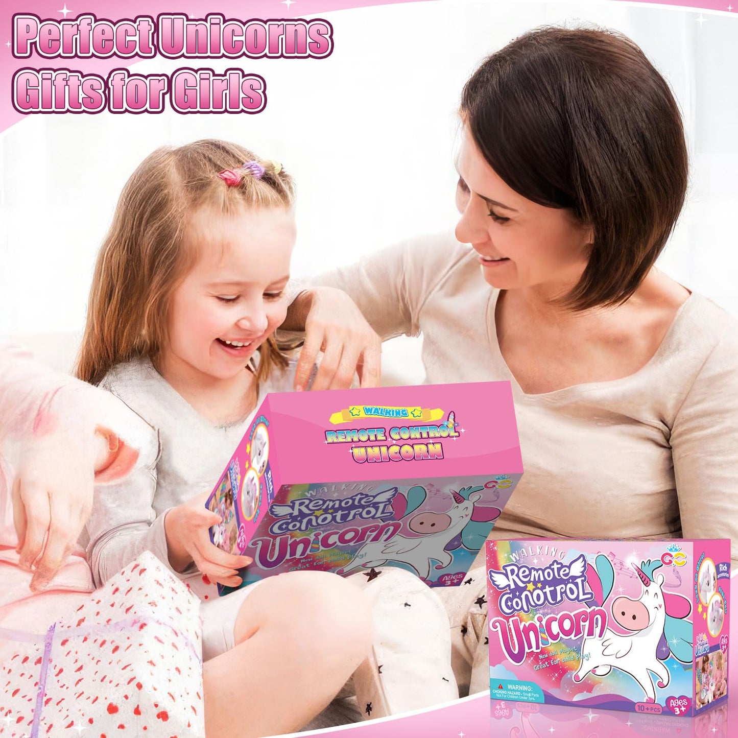 TUZT Walking Talking Remote Control Unicorn Toy for Girls 4-6