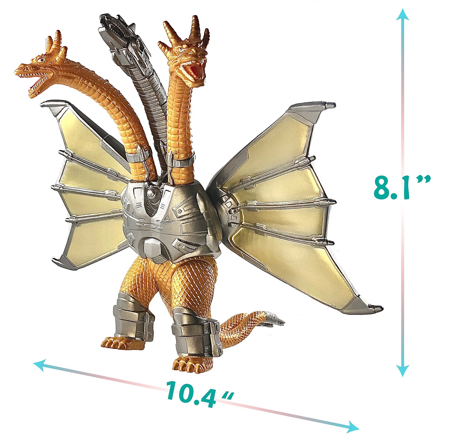 TwCare Mecha King Ghidorah & 1954 Monster 2-Pack – Movable Joints Soft Vinyl Figures with Carry Bag