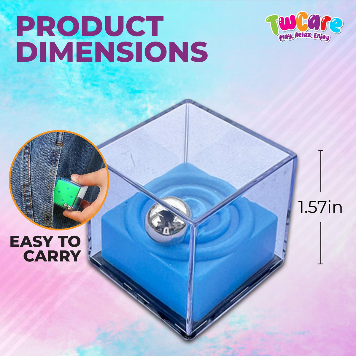 TwCare Brain Teaser Puzzle Cubes – 24 Pack Party Favors & Fidget Toys