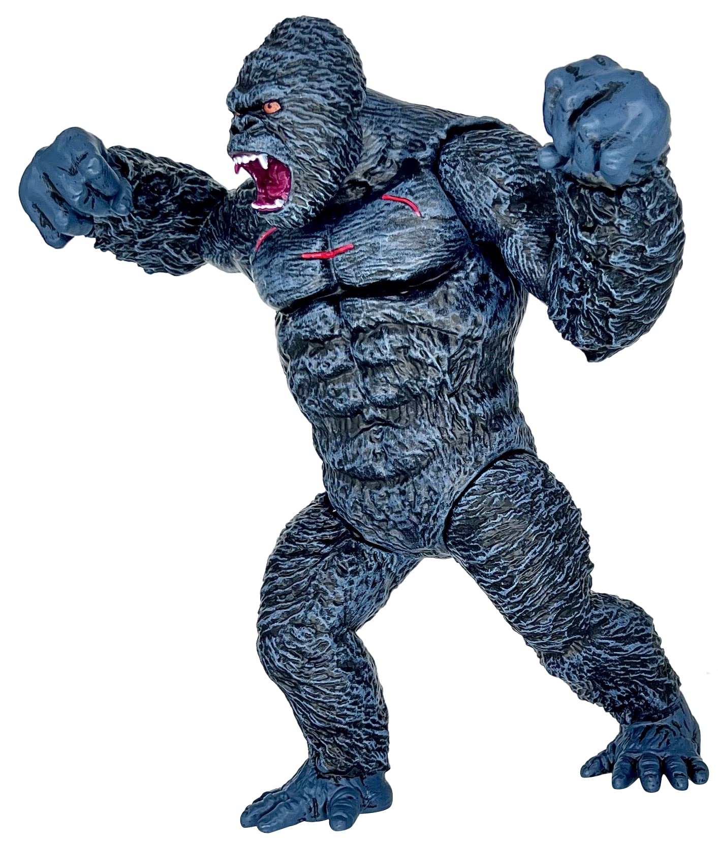 TwCare Giant King Kong vs Godzilla 11-inch Action Figure – Fight Mode Gorilla Ape with Travel Bag