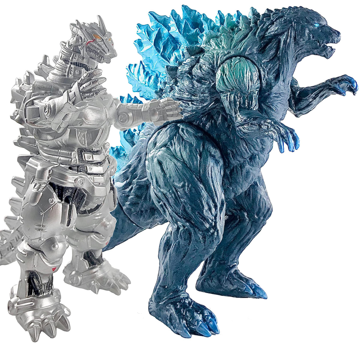 TwCare Set of 2 Mecha Godzilla Earth & MechaGodzilla Kiryu Figures – Kaiju Collectibles with Travel Bag