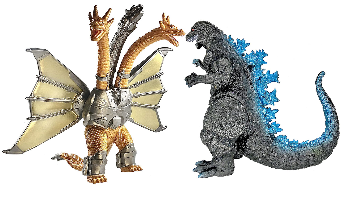 TwCare Mecha King Ghidorah & 1954 Monster 2-Pack – Movable Joints Soft Vinyl Figures with Carry Bag