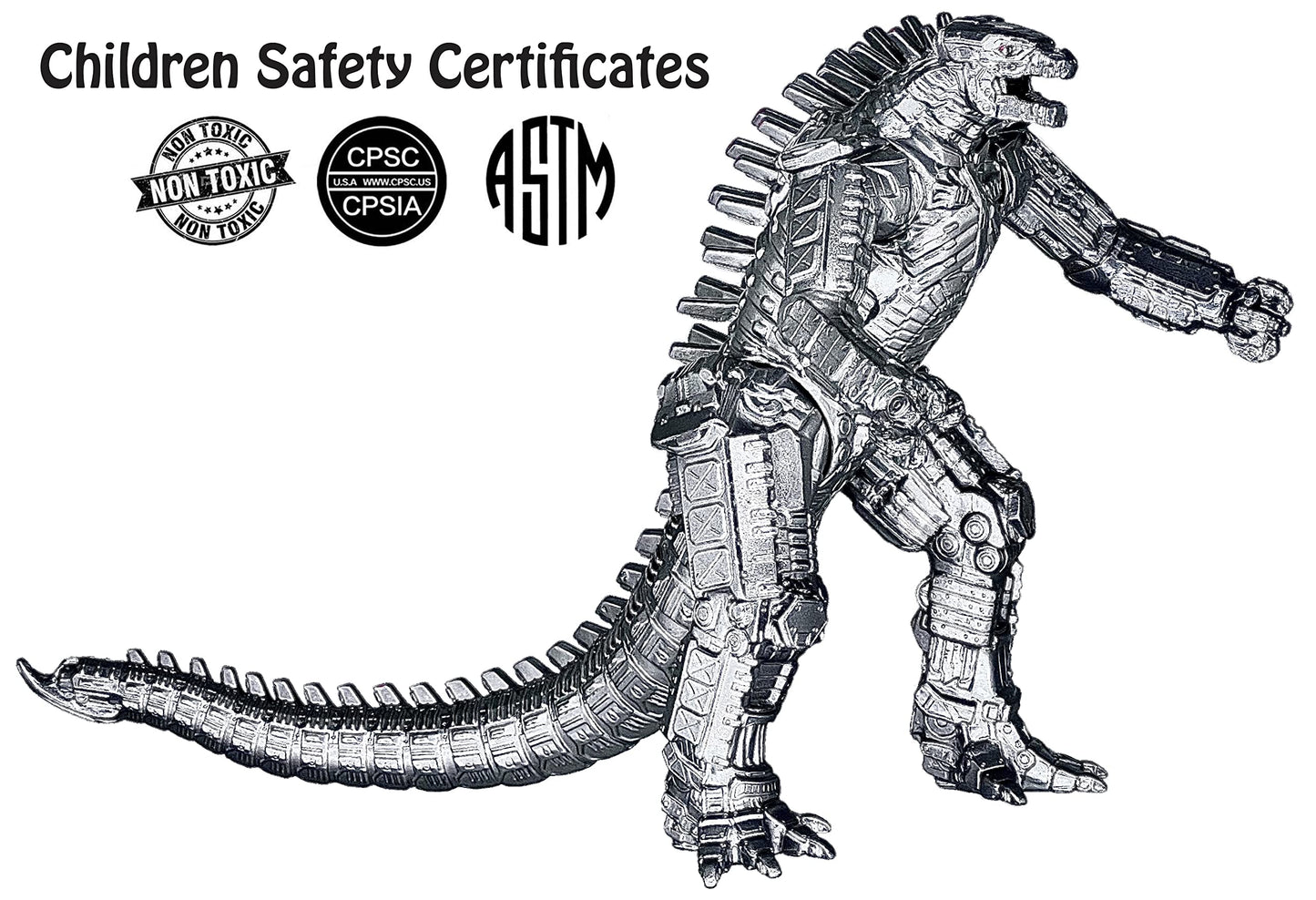TwCare Mechagodzilla Mecha Monster vs Kong Toy – 6.5in Action Figure, Safe & Detailed