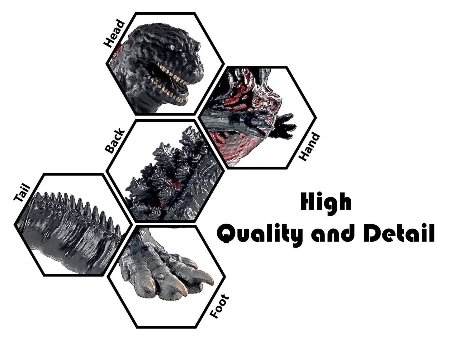 TwCare Shin Godzilla Legendary Action Figure — Movable Joints, Soft Vinyl, Carry Bag