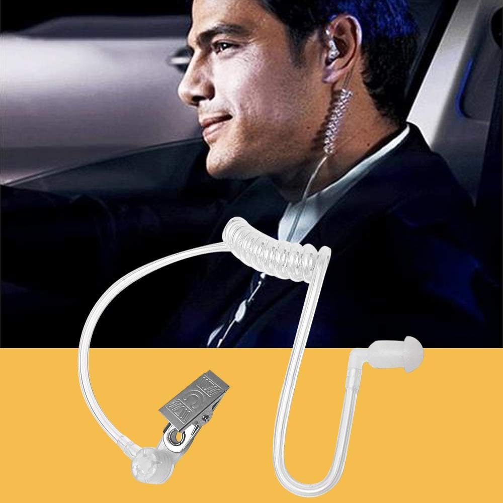 Twdrer 2-Piece Spy Agent Costume Set with Earpiece & Sunglasses | Halloween Cosplay Accessories