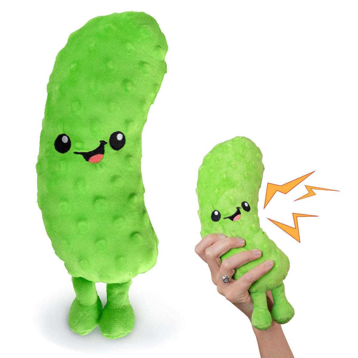 Twiddler Toys Yodeling Plush Pickle – 11-inch Sings Hilarious Yodels | Funny Gag Gift