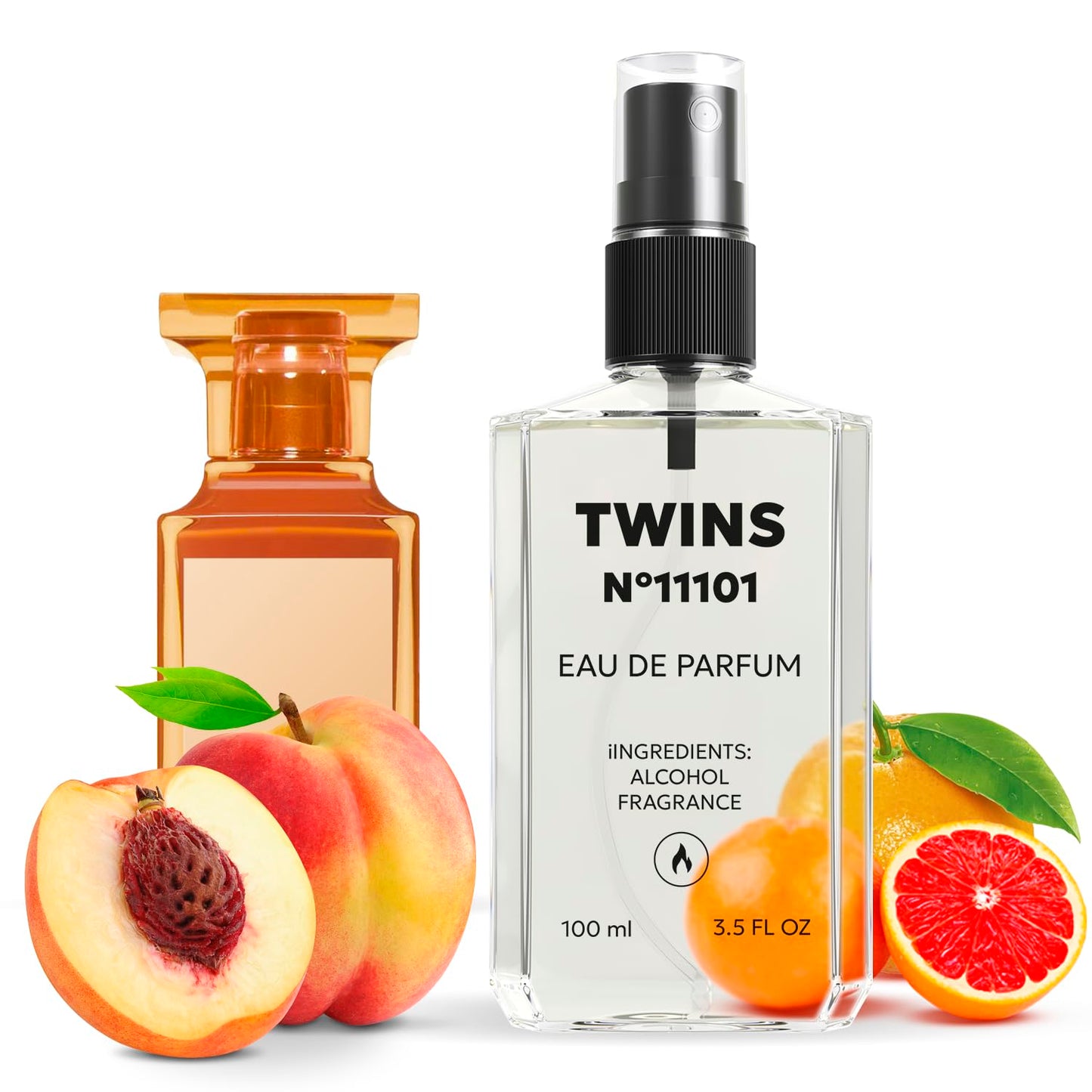 TWINS Impression of Bitter Peach | Unisex Eau de Parfum 100 ml | No.11101