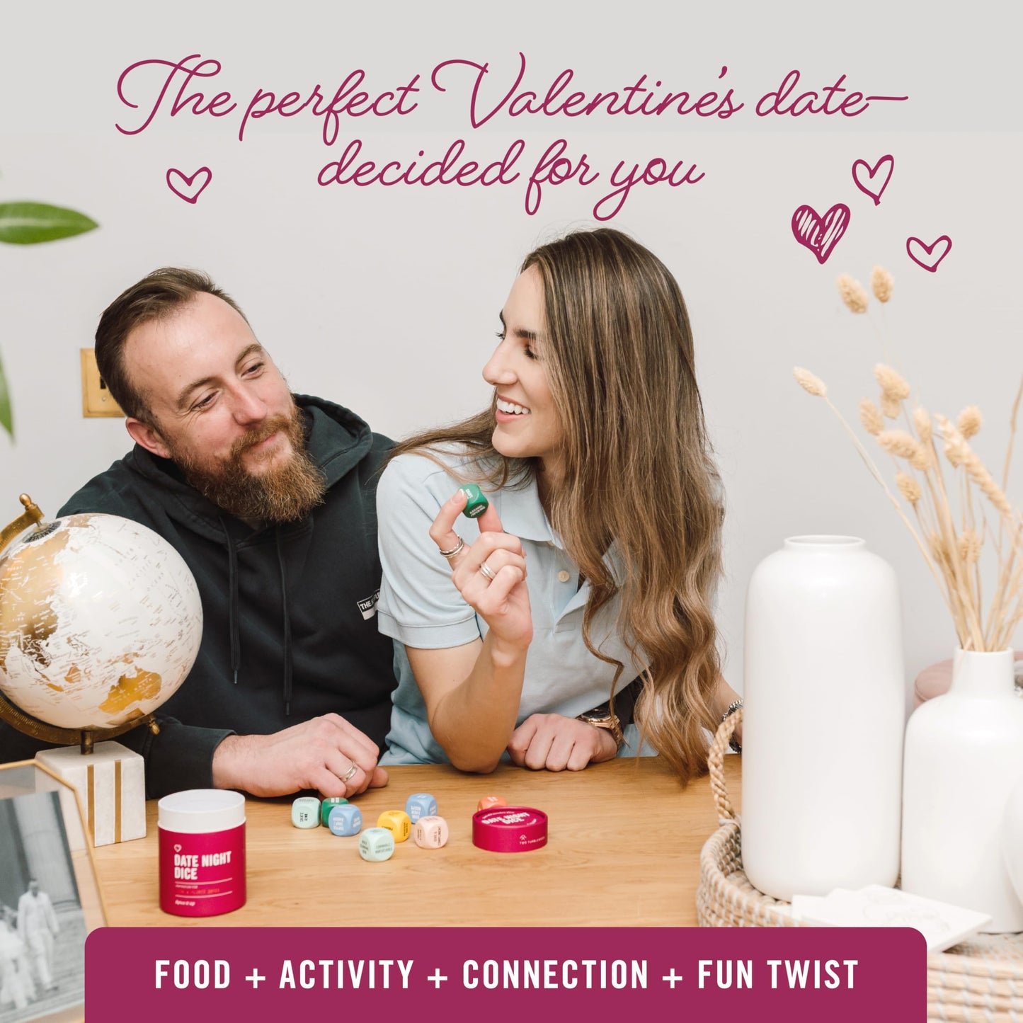 Date Night Dice by Two Tumbleweeds – Couples Date Idea Generator | Romantic Gift for Anniversaries & Valentine's Day