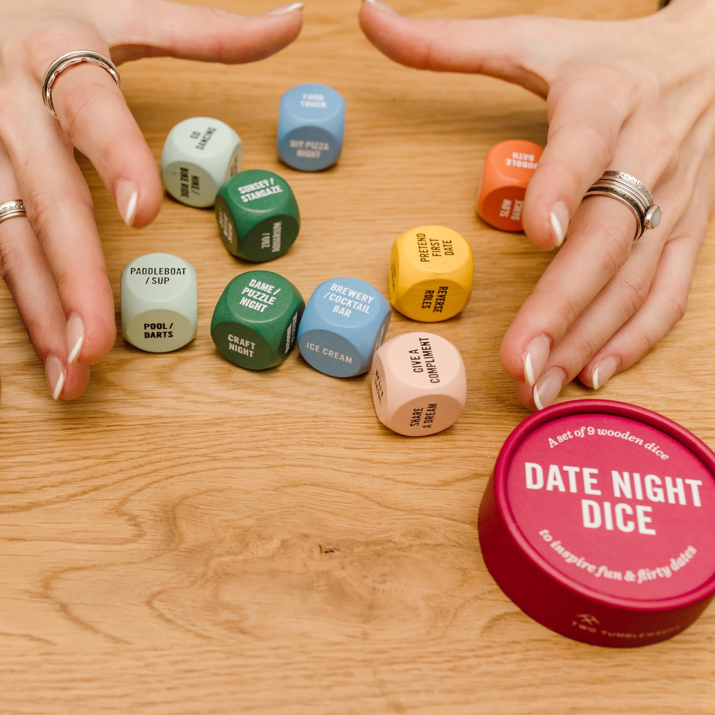 Date Night Dice by Two Tumbleweeds – Couples Date Idea Generator | Romantic Gift for Anniversaries & Valentine's Day