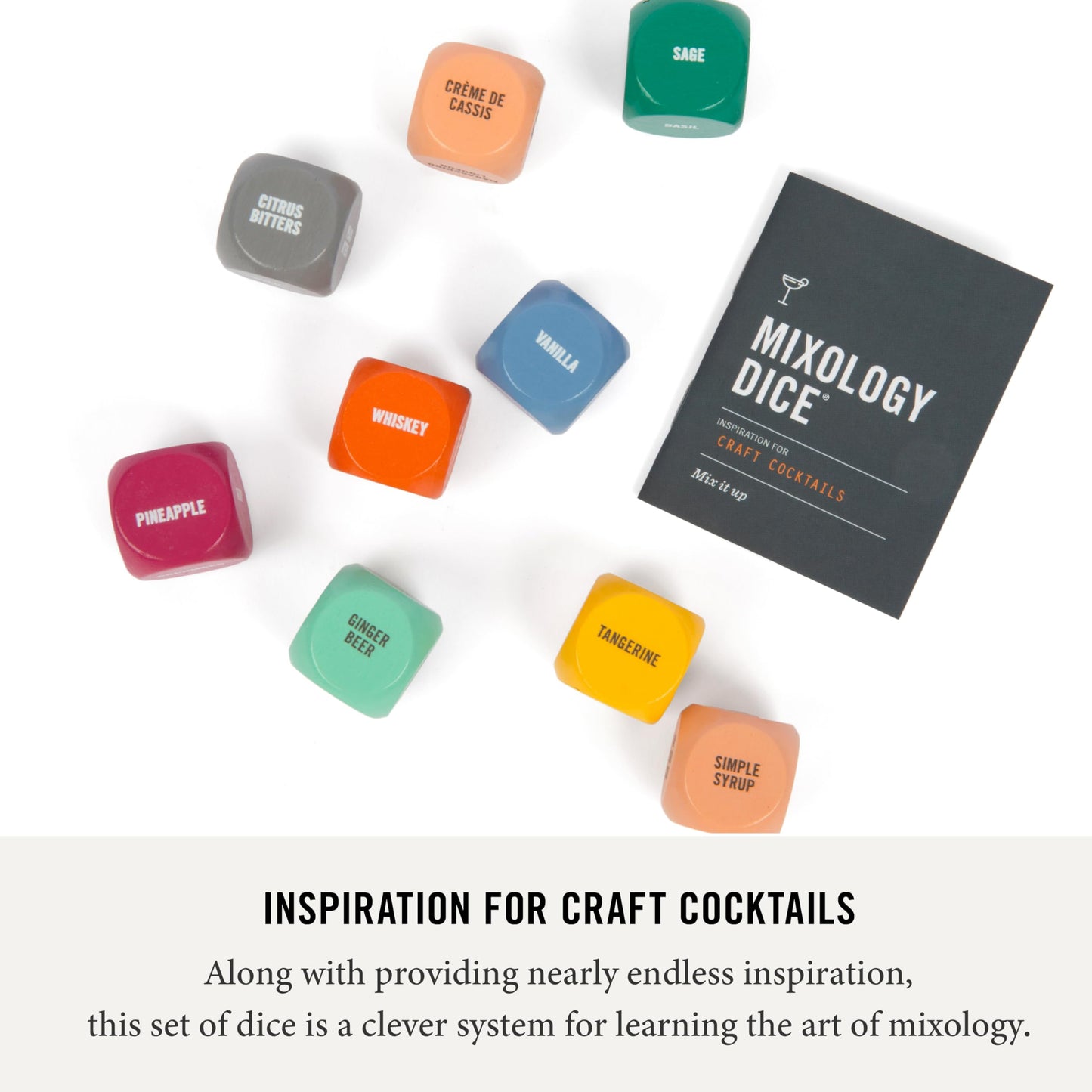Two Tumbleweeds Mixology Dice - 9-Dice Set for Craft Cocktails & Mocktails