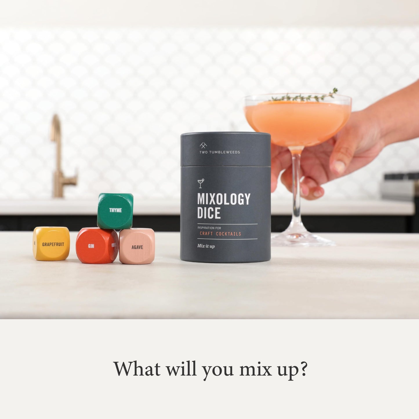 Two Tumbleweeds Mixology Dice - 9-Dice Set for Craft Cocktails & Mocktails