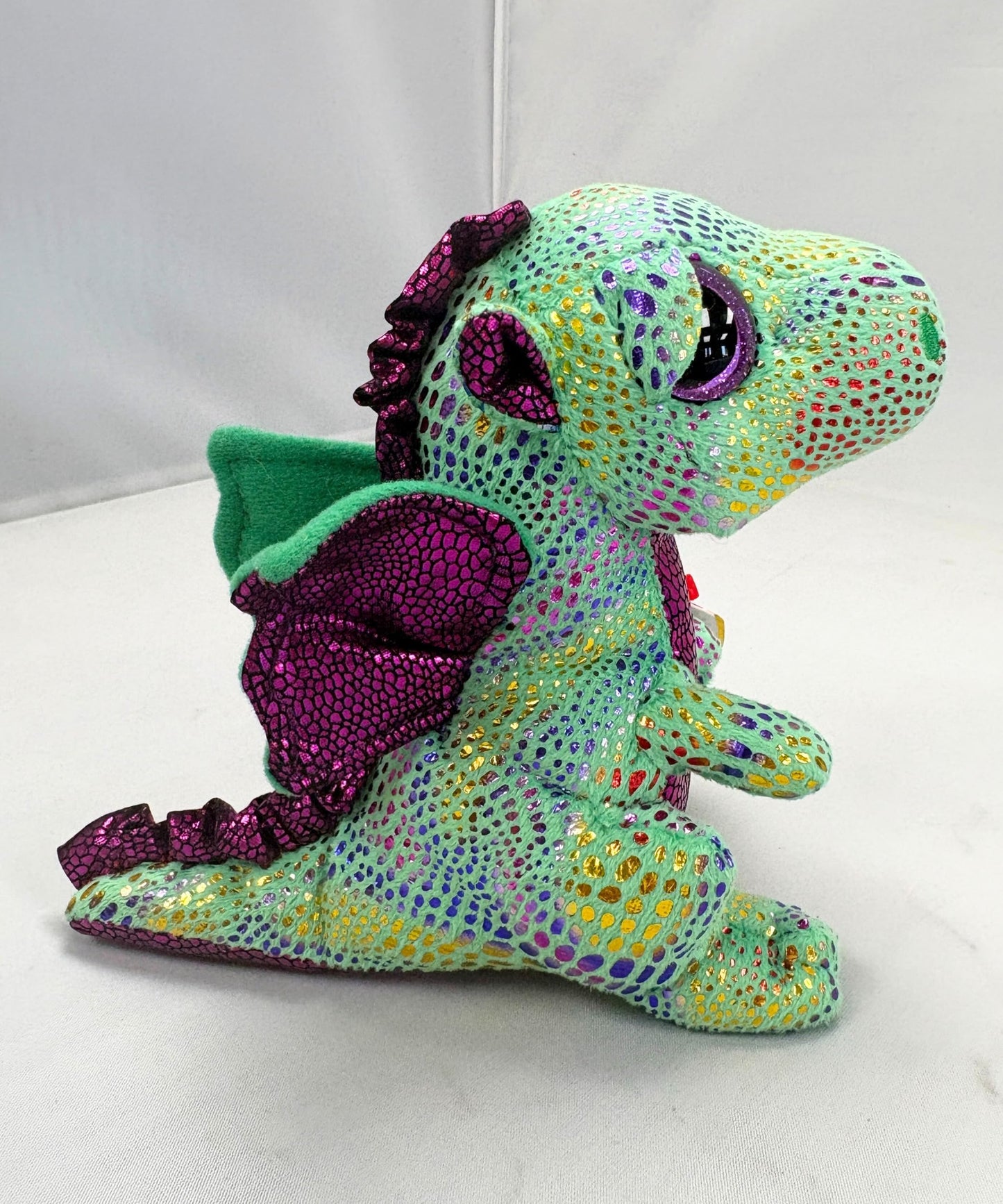 Ty Beanie Boos Cinder the Green Dragon Plush – 6 Inch