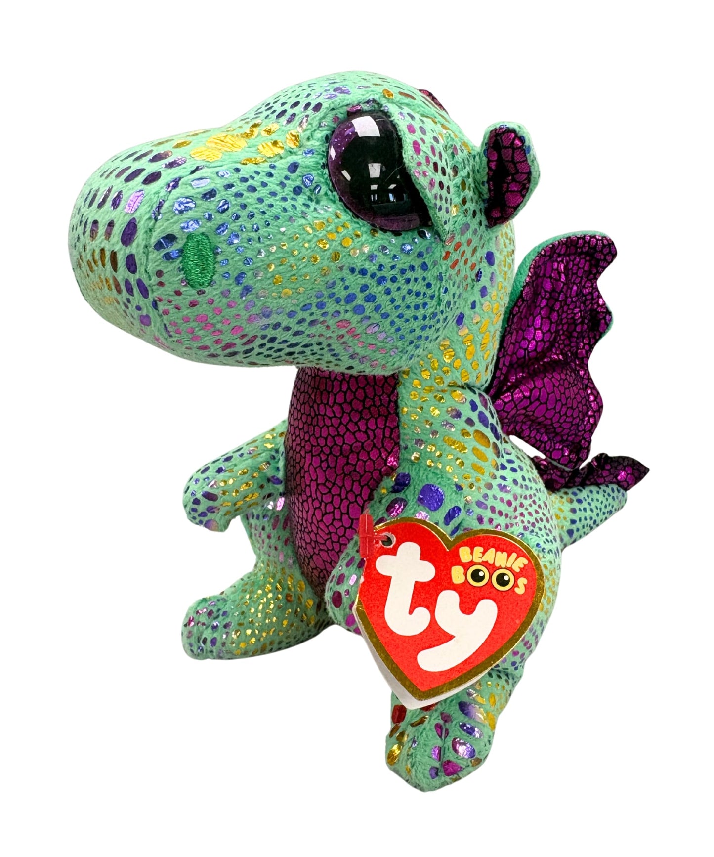 Ty Beanie Boos Cinder the Green Dragon Plush – 6 Inch