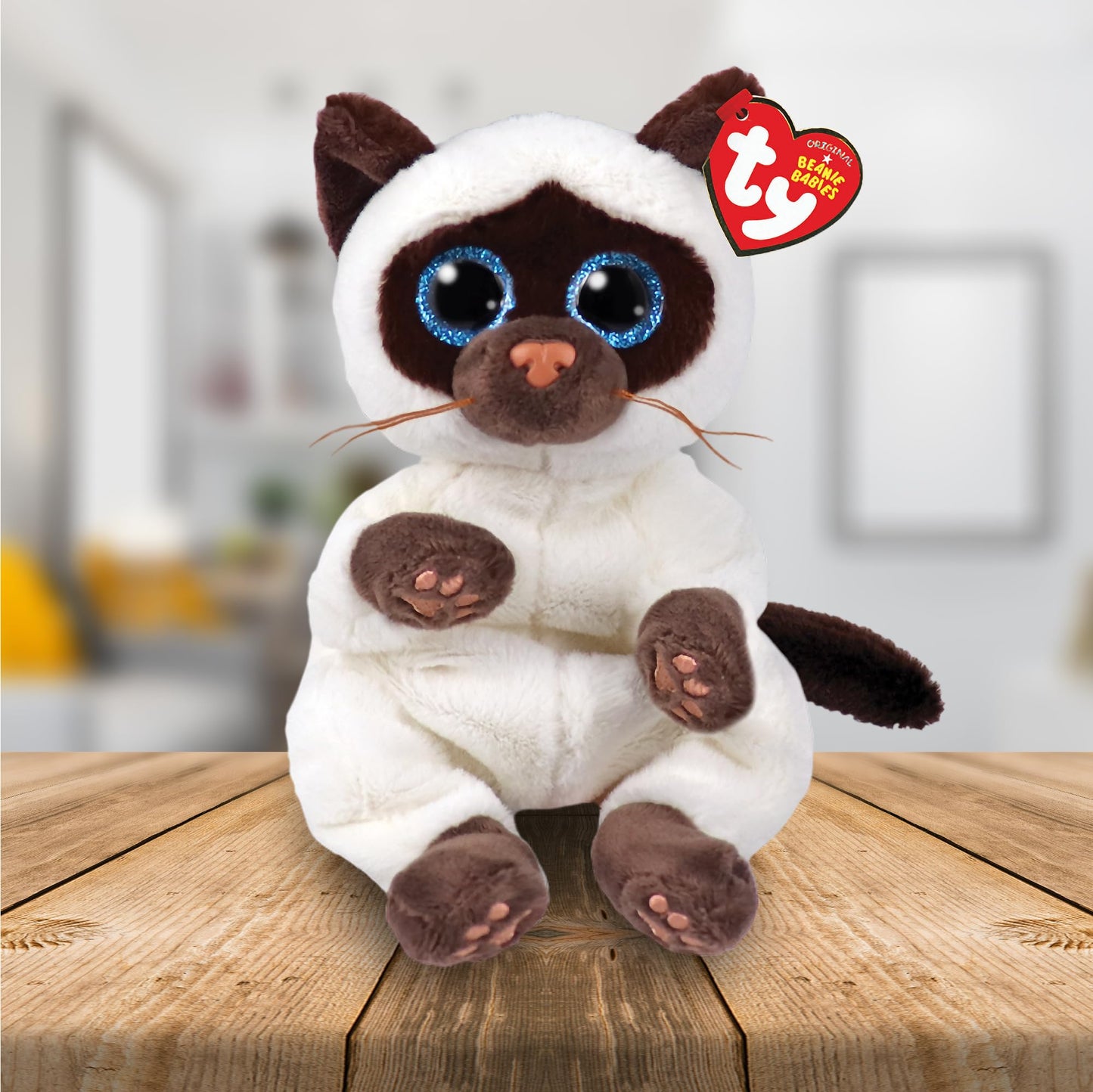 TY Beanie Babies: Miso The Cat Plush 15 cm – Grey (TY40548)