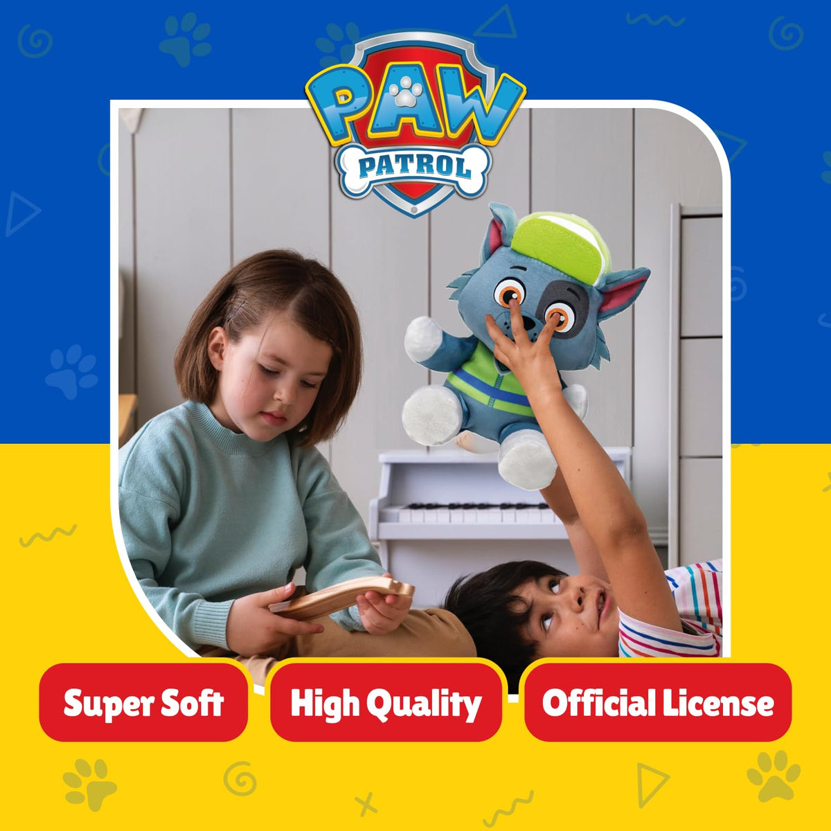 TY Paw Patrol Rocky 20 cm Floppy Plush – Collectible Puppy Toy