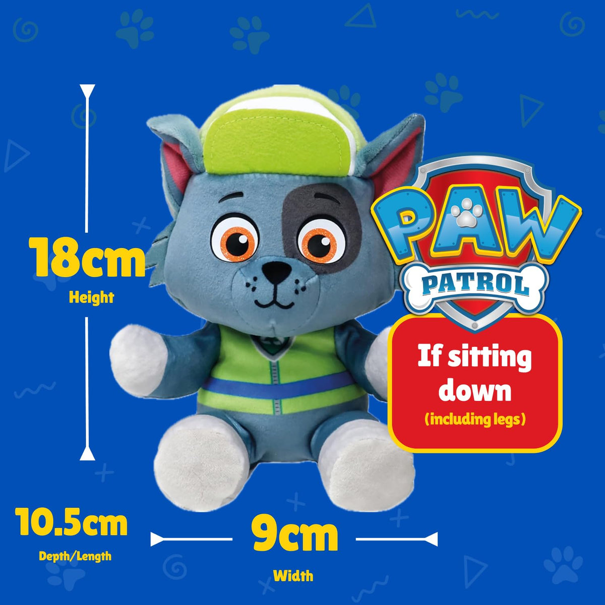 TY Paw Patrol Rocky 20 cm Floppy Plush – Collectible Puppy Toy