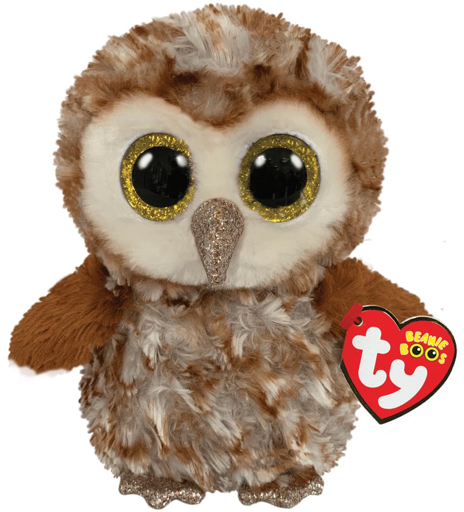 TY Percy Barn Owl Beanie Boo – 15 cm Multicolored Plush by Ty