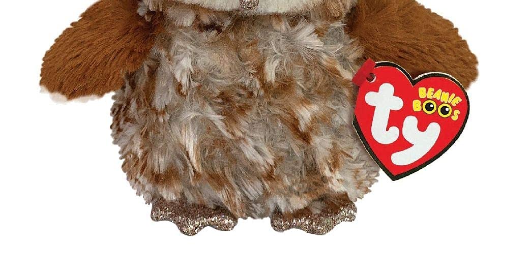 TY Percy Barn Owl Beanie Boo – 15 cm Multicolored Plush by Ty