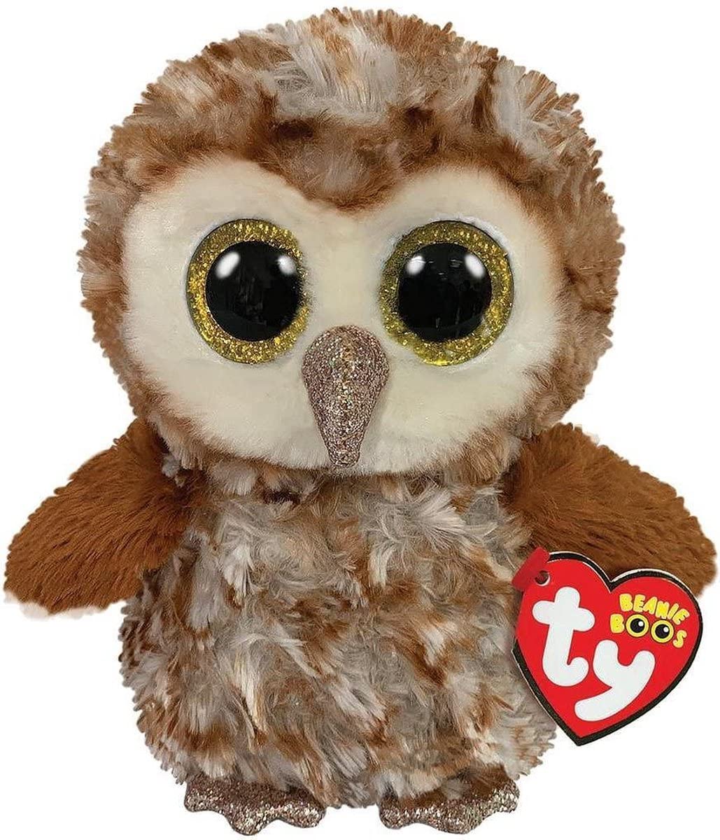 TY Percy Barn Owl Beanie Boo – 15 cm Multicolored Plush by Ty