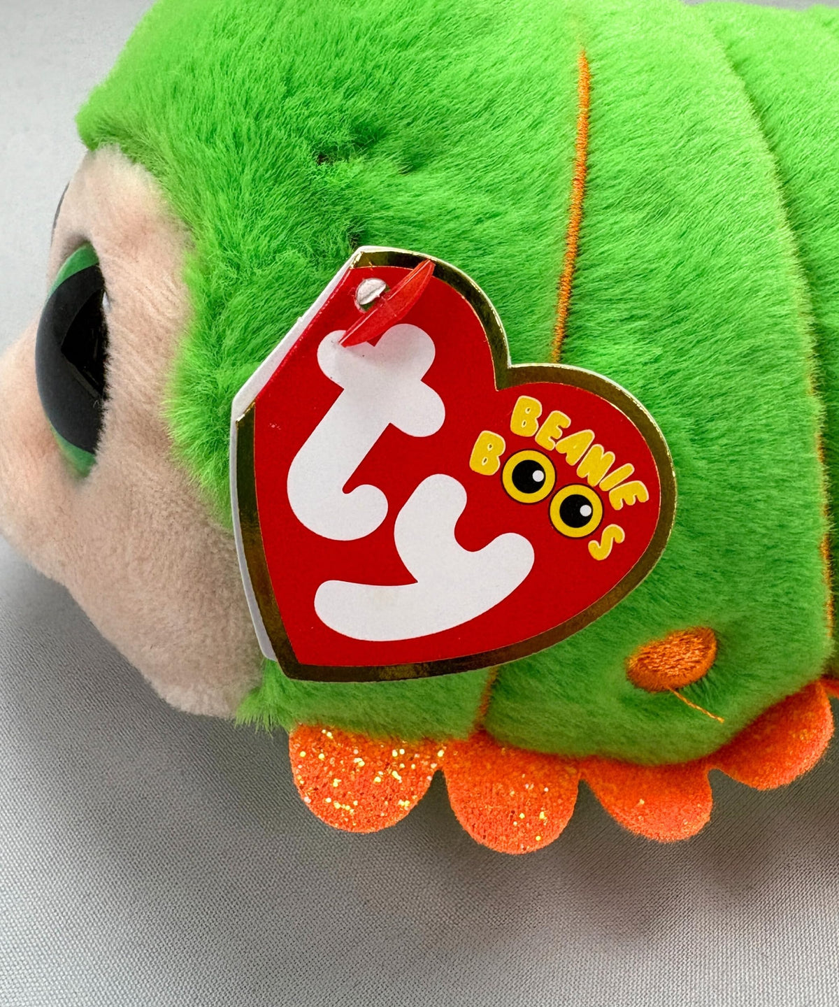 Ty Pilar Beanie Boos Mint Caterpillar Plush | Soft Toy Collectible
