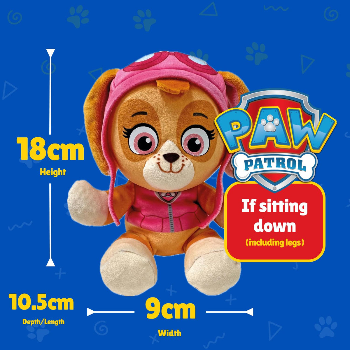 TY - Skye Paw Patrol Floppy Plush 6-Inch | Super Cubs Hero by Ty