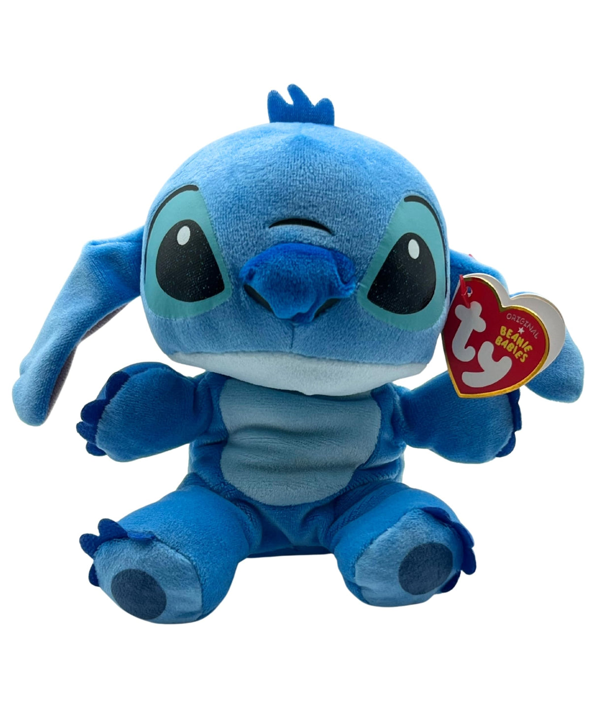 TY Beanie Baby Stitch – 6-Inch Soft Body Plush Toy, Blue | Lilo & Stitch
