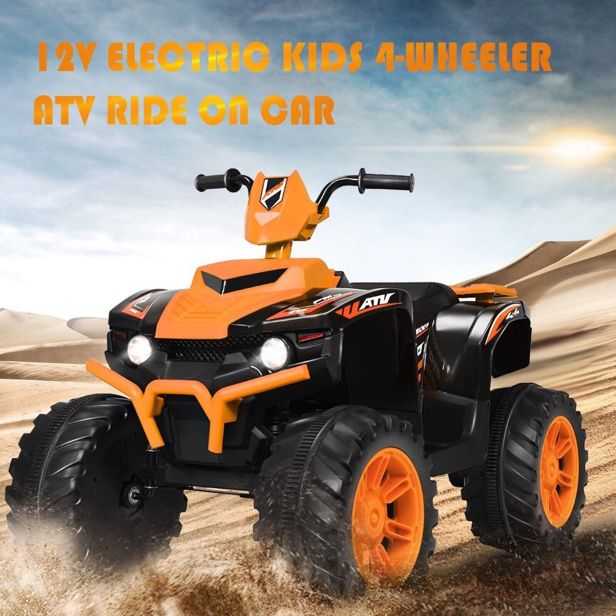 12v Electric Kids Ride On ATV / Quad Bike-Black