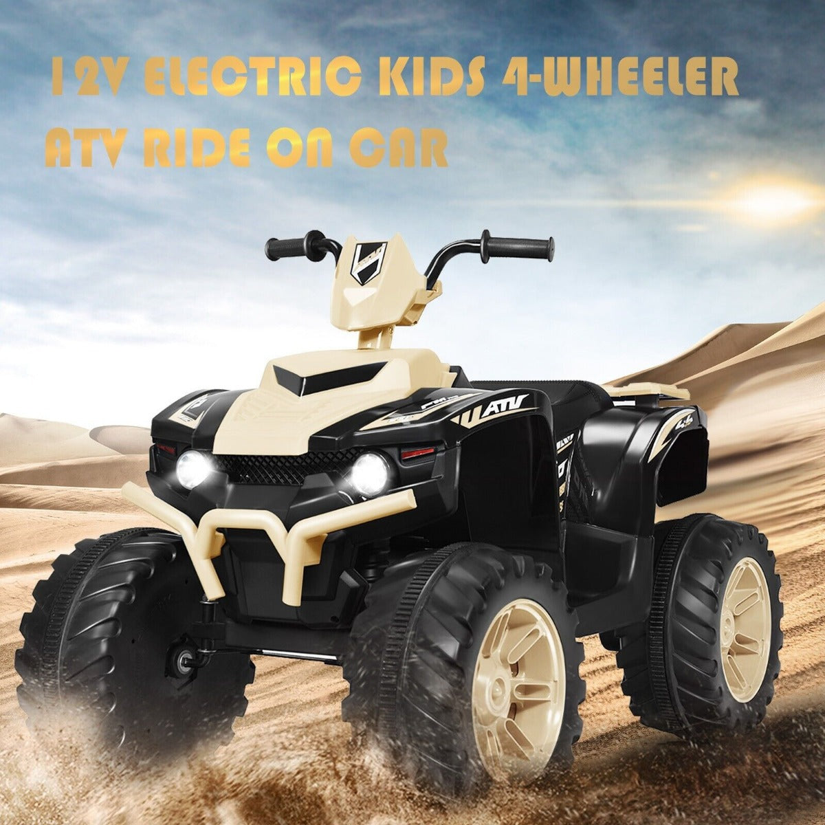 12v Electric Kids Ride On ATV / Quad Bike-Black