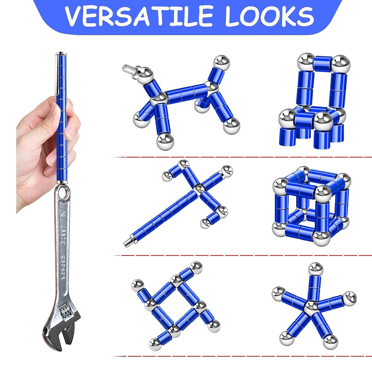 TYJHAFN Magnetic Fidget Pen – Creative Deformation Toy for Teens, Unique Gift for Boys & Girls
