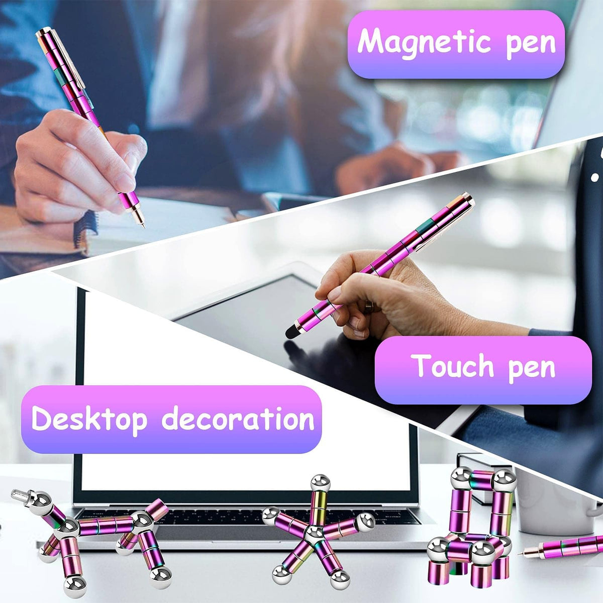 TYJHAFN Fidget Pen Gifts for Him & Her – Novelty Gadget Pens with Stylus