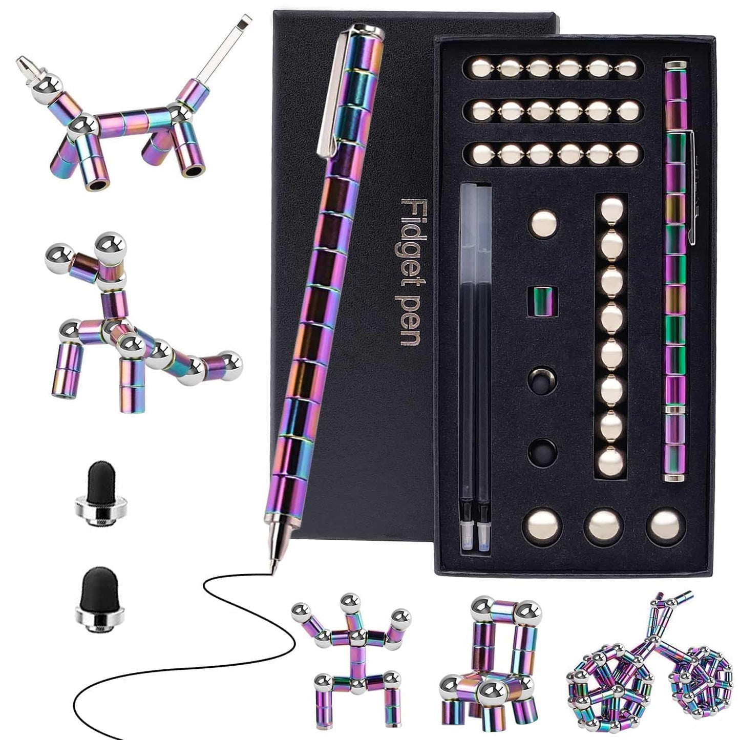TYJHAFN Magnetic Fidget Pens – Stress Relief & Deformable Toy for Adults & Teens