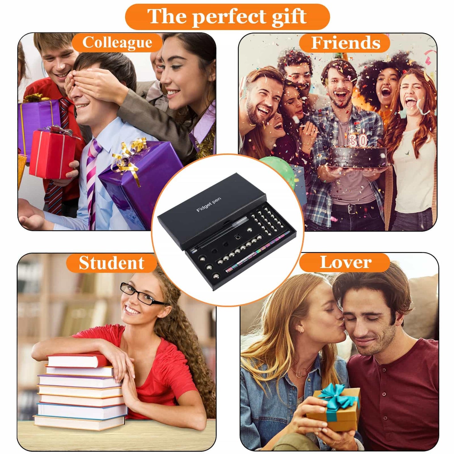 TYJHAFN Magnetic Fidget Pen – Deformable Writing Toy & Office Gadget for Adults | Gift Idea