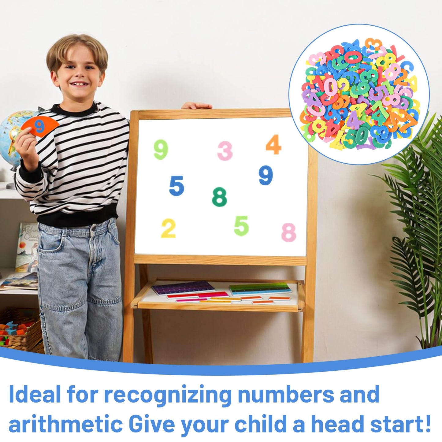 Tyqour 260Pcs Foam Sticker Set – Self-Adhesive Letters & Numbers for Crafts
