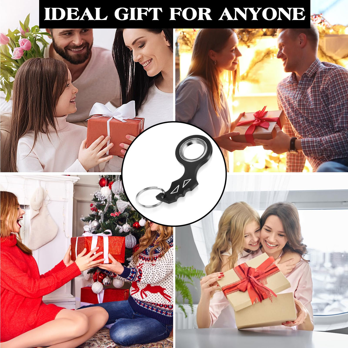 Tyqour Spinner Keychain – Portable Alloy Fidget for Adults & Teens