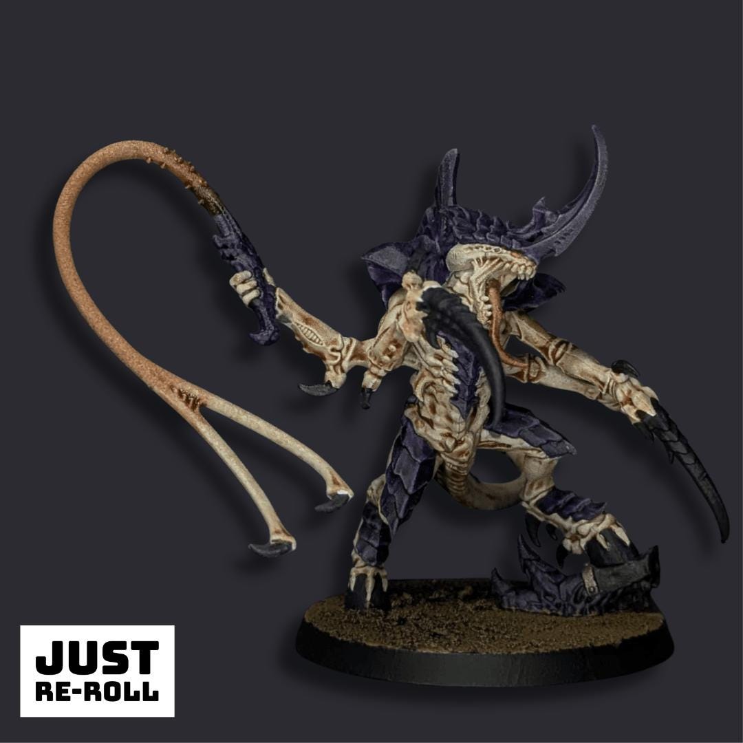 Tyranid Prime with Lash Whip - Hand Painted & Tabletop Ready