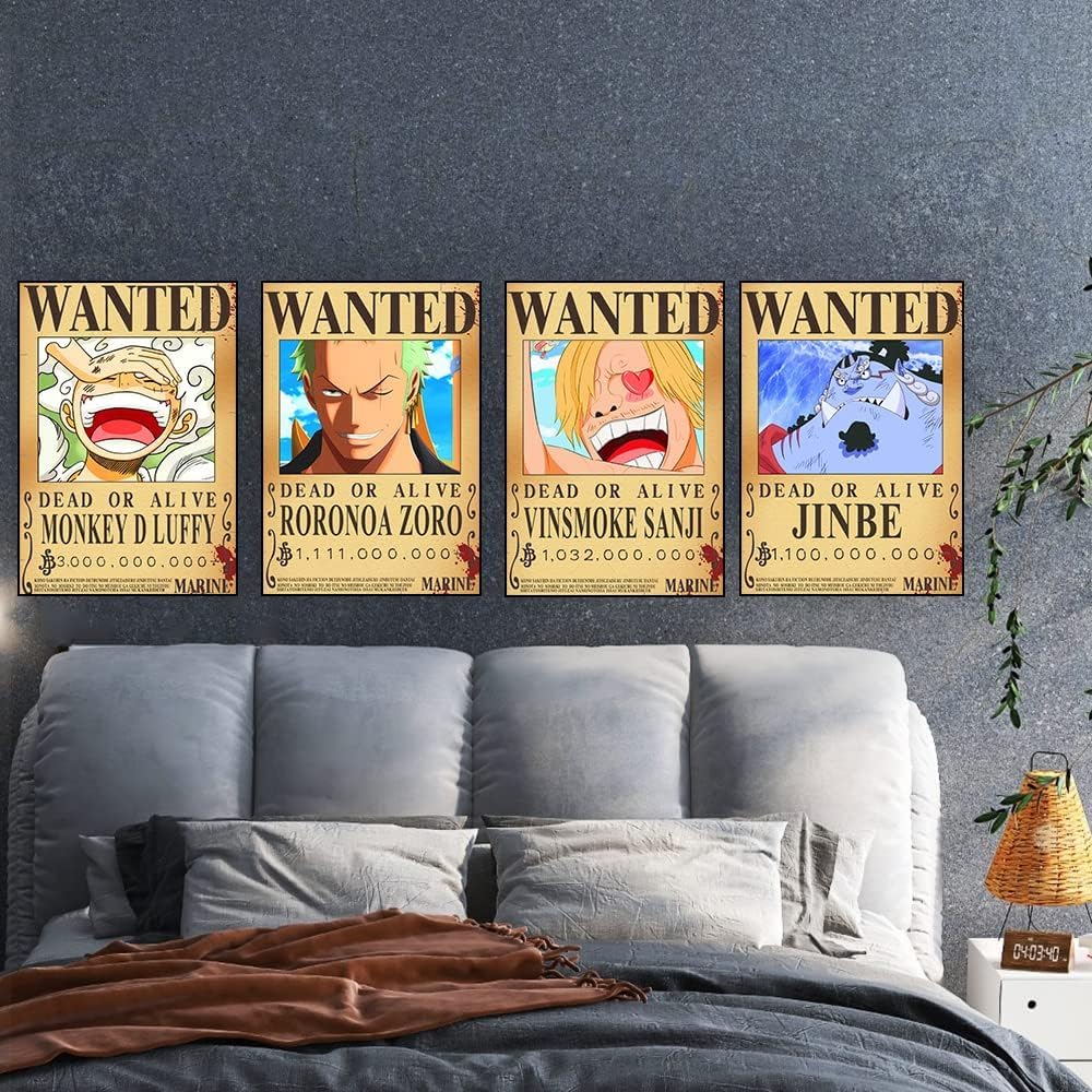 TYZZHOA 25PCS Anime OP Wanted Posters – New Bounty Edition (Luffy 3 Billion) & Crew