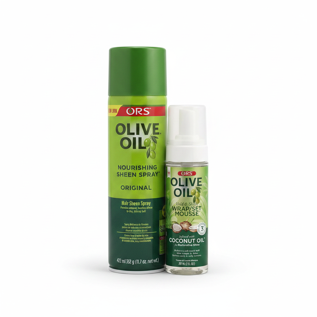 Hair Essentials Combo — ORS Olive Oil Sheen Spray & Mousse Bundle