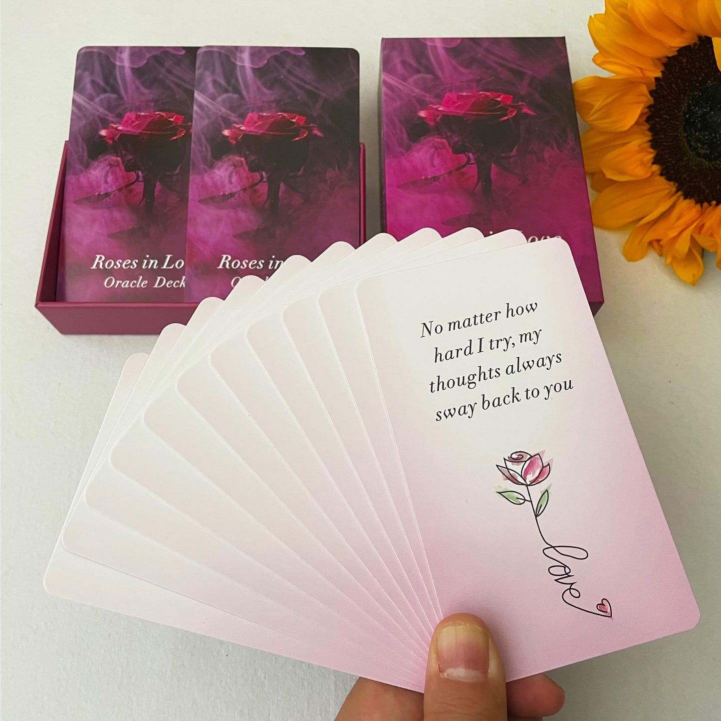 Tzxamsez Roses in Love Oracle Cards Deck for Beginners | Love Life Insight