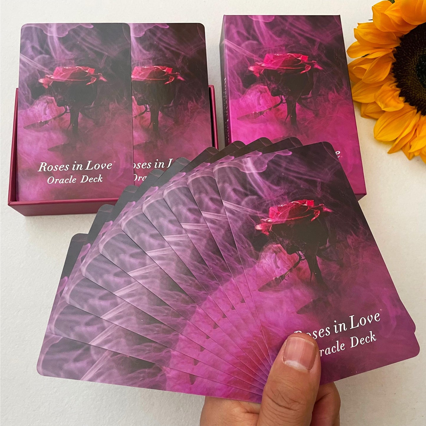 Tzxamsez Roses in Love Oracle Cards Deck for Beginners | Love Life Insight