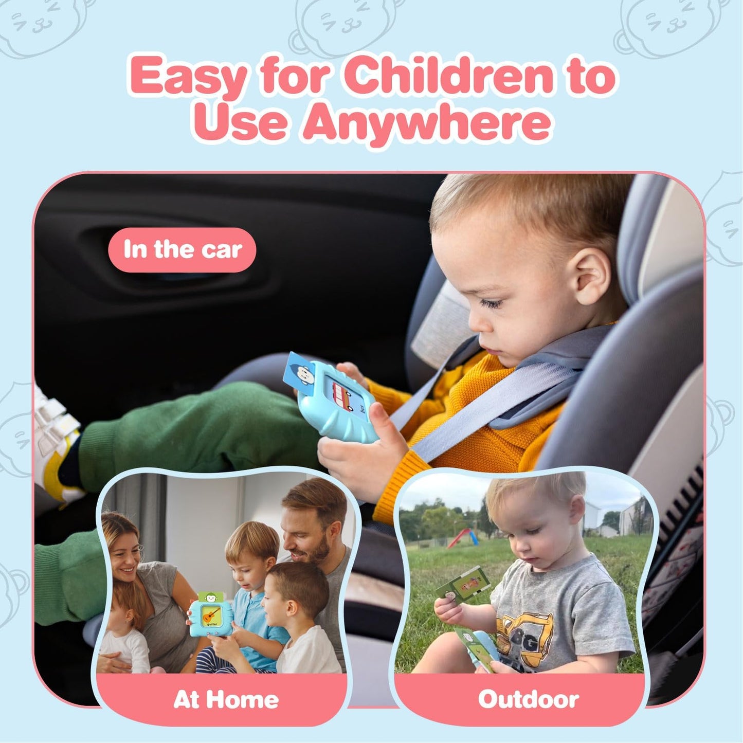 U-LEARNER 296 Sight Words Talking Flash Cards for Toddlers | Montessori Speech Toy