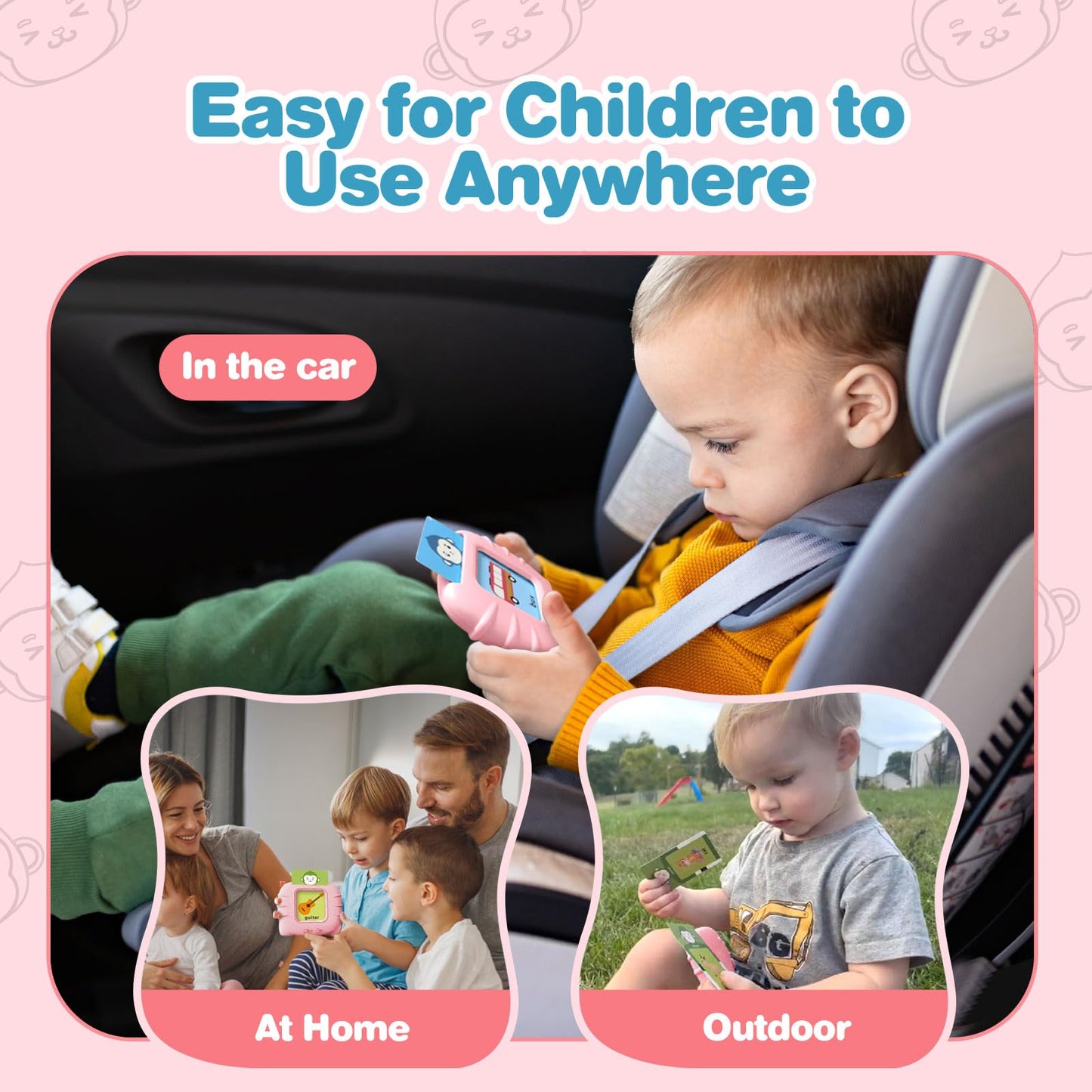 U-LEARNER Talking Flash Cards for Toddlers – 296 Sight Words, Educational Toys for 1-3 Year Olds
