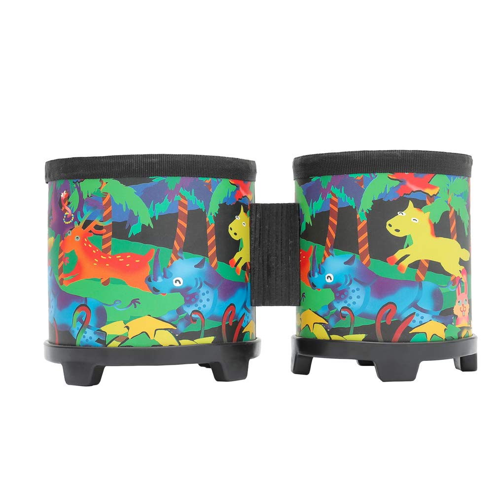 Ubblove Bongo Drum 5-6 Inch Rhythm Club for Kids | Colorful Percussion Gift