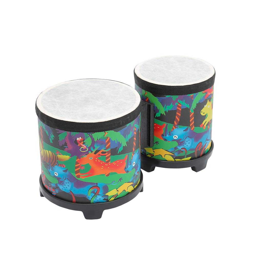 Ubblove Bongo Drum 5-6 Inch Rhythm Club for Kids | Colorful Percussion Gift