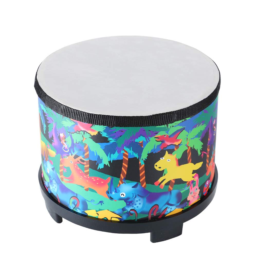 Ubblove Floor Tom Drum for Kids – 8-Inch Montessori Instrument with 2 Mallets
