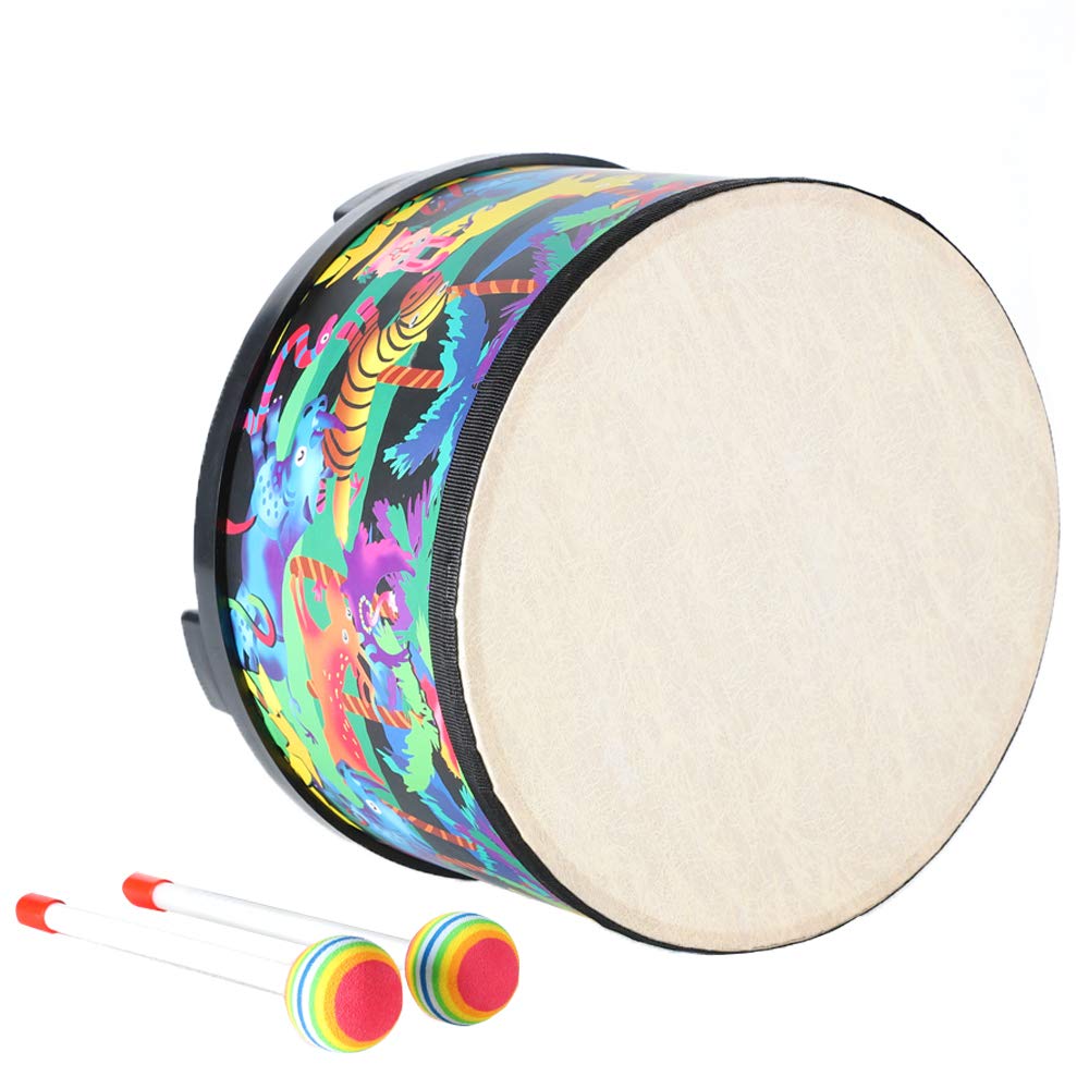 Ubblove Floor Tom Drum for Kids – 10-Inch Percussion Instrument with Mallets