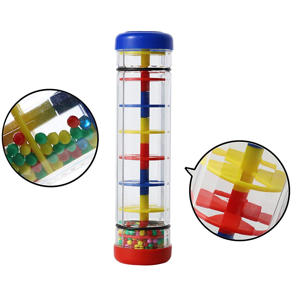 Ubblove Rainmaker 8-Inch Mini Rainstick Toy for Babies – Colorful Shaker