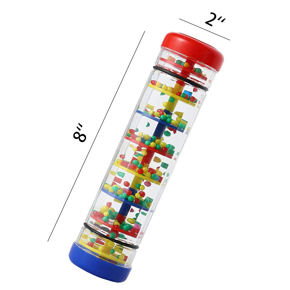 Ubblove Rainmaker 8-Inch Mini Rainstick Toy for Babies – Colorful Shaker