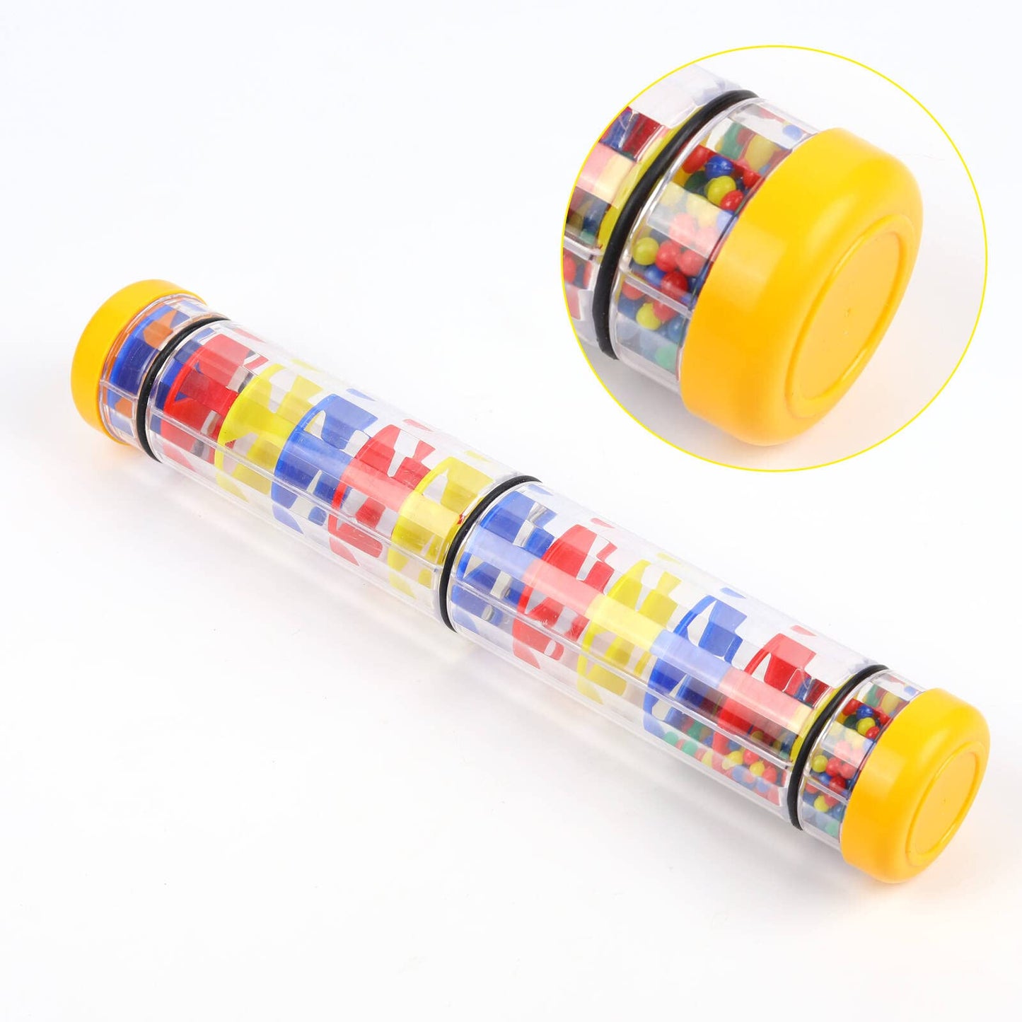 Ubblove Rainmaker 12-Inch Rain Stick – Colorful Shaker Toy for Kids