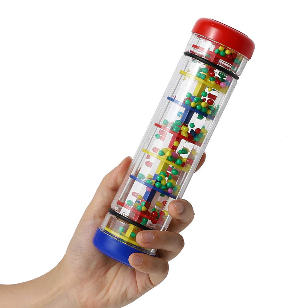 Ubblove Rainmaker 8-Inch Mini Rainstick Toy for Babies – Colorful Shaker